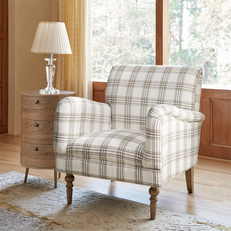 Sadie Upholstered Armchair with Side Table - 2 Piece Living Room Furniture Set for Small Spaces, Apartments & Cozy Reading Nooks