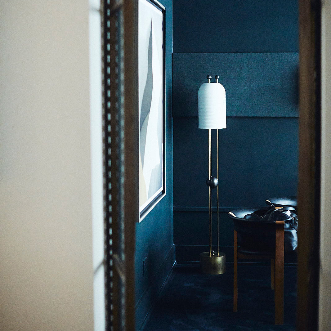 Bertha Modern Floor Lamp - Adjustable LED Standing Light for Living Room, Bedroom & Office - Warm White & Cool White Dimmable Reading Light with Remote Control - Perfect for Night Reading, Relaxing & Decor
