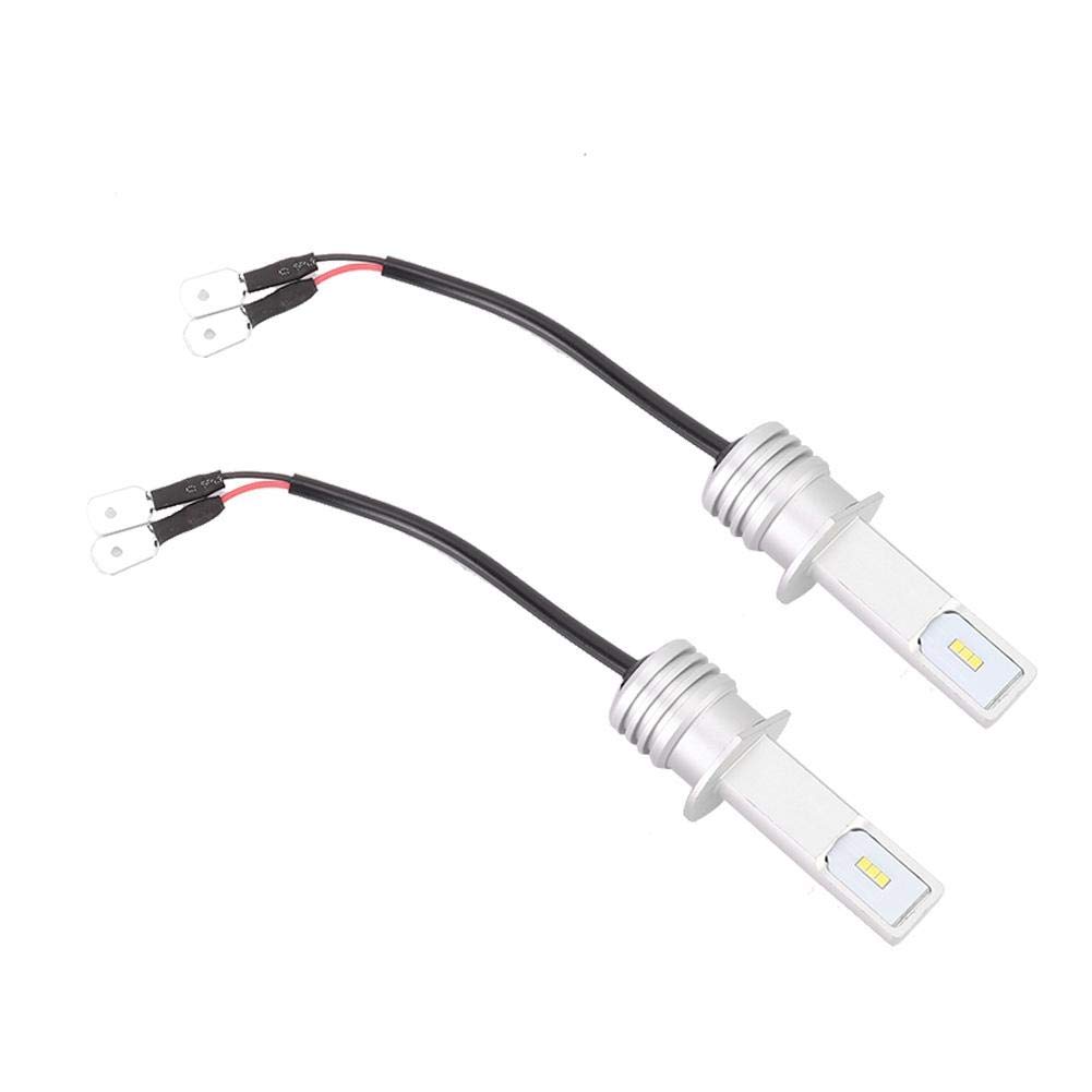 Dweekiy H1 LED Fog Light Bulbs - 2PCS 72W 6000K White 12-24V Universal Car Fog Lights with Decoder - Perfect for Night Driving, Off-Roading & Bad Weather Conditions