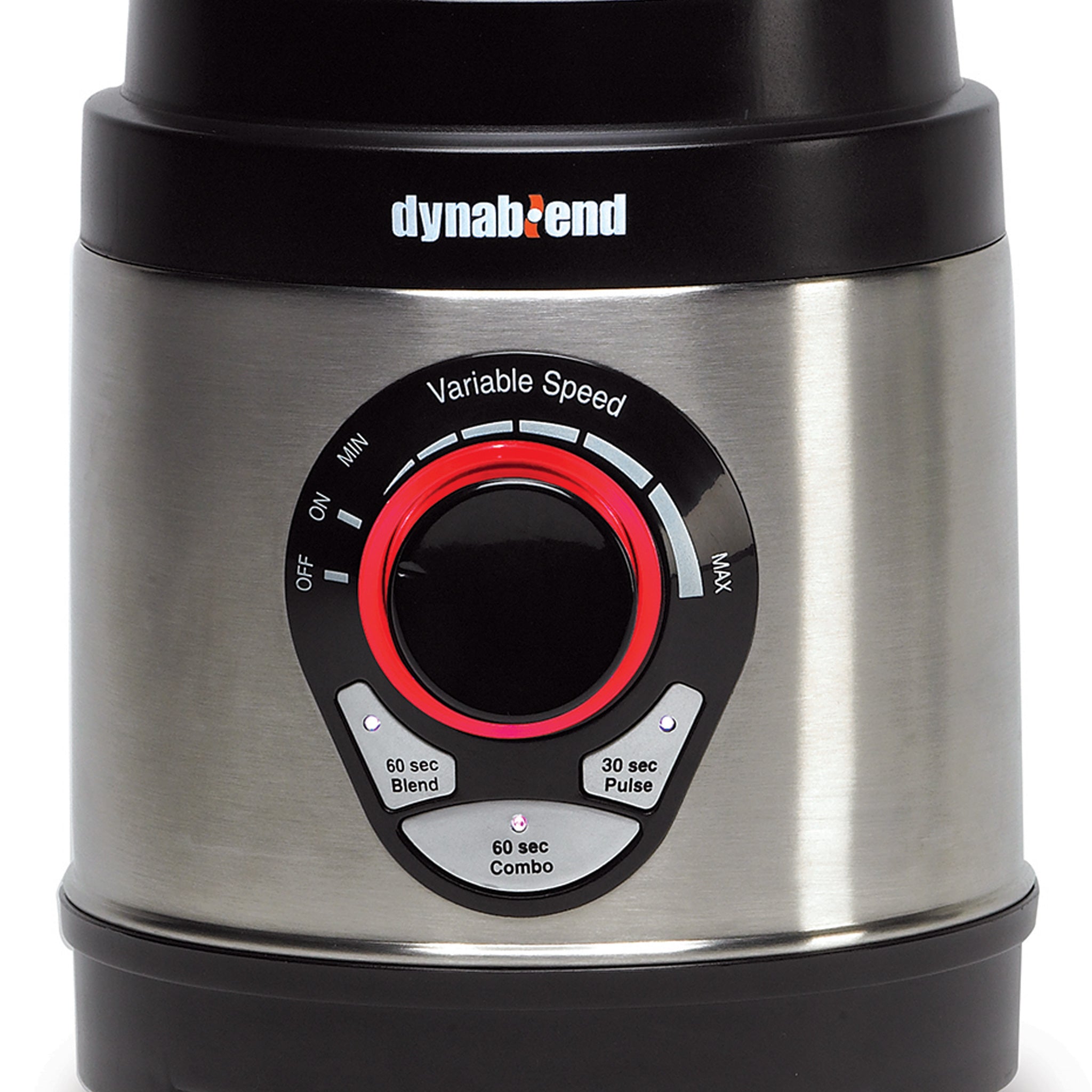 Refurbished Dynablend® Glass Blender with 2 Silicone Suction Lids - Powerful Smoothie Maker for Healthy Drinks, Purees & Cocktails at Home or Restaurant