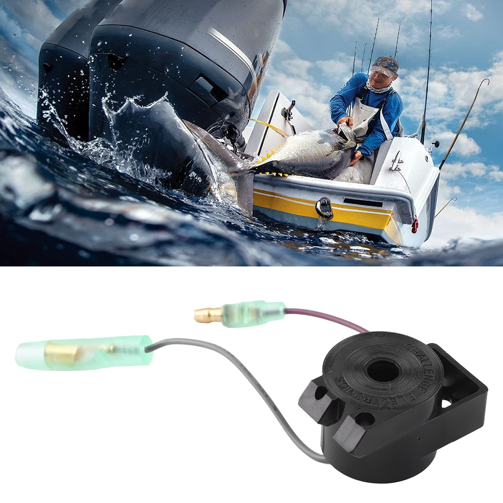 KIMISS Electronic Buzzer Alarm Sounder - Boat & Outboard Engine Warning Alarm with Remote Control Box (Single/Double Key Panel) - Perfect for Marine Safety & Vehicle Alert Systems
