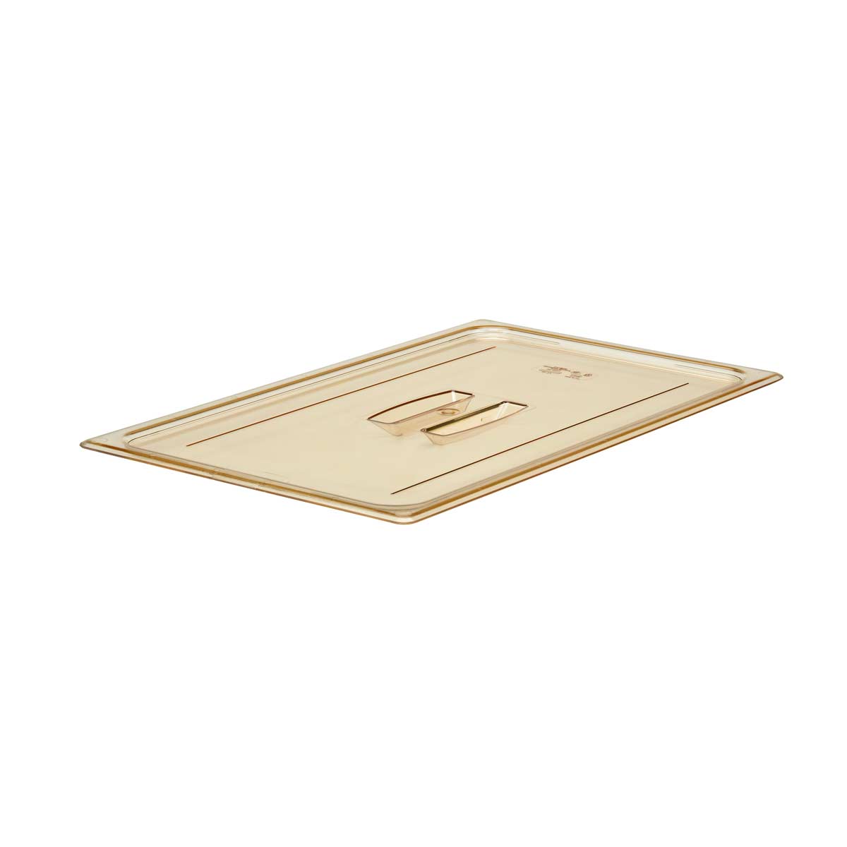 Cambro 10HPCH150 Amber Full Size H Pan Lid with Handle - Durable Food Storage Cover for Commercial Kitchens, Restaurants & Catering Services