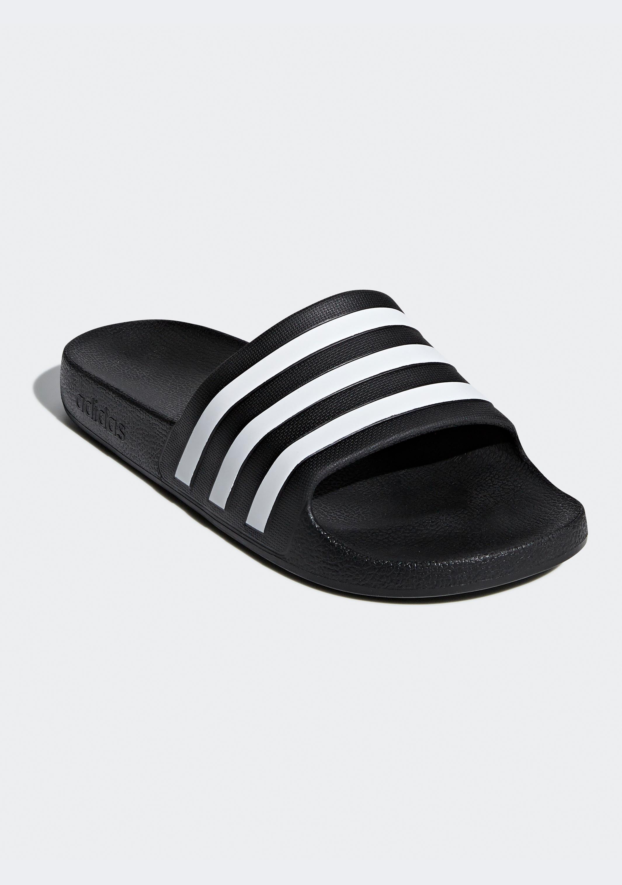 Adidas Men's Adilette Aqua Slide Sandals - Comfortable Waterproof Pool Slides for Men - Perfect for Beach, Pool, Gym & Shower Use