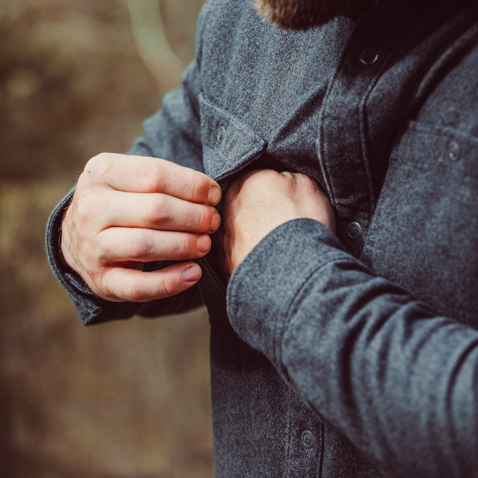 Lincoln Shirt Jacket for Men - Stylish & Comfortable Button-Up Shirt Jacket - Perfect for Casual Outfits, Outdoor Adventures & Layering in Fall/Winter