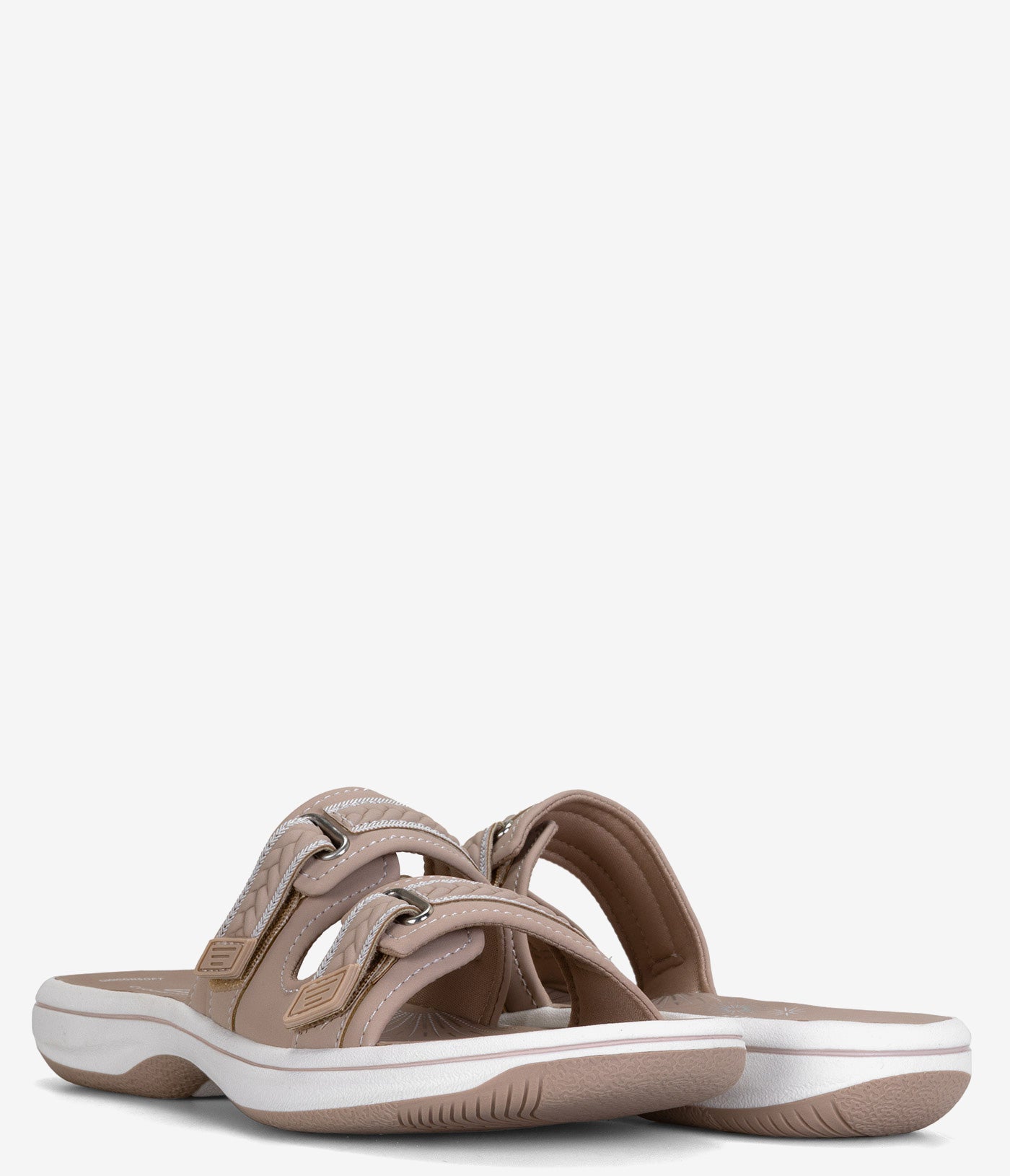 Clarks Breezey Eve Slide Sandals for Women - Comfortable Summer Casual Shoes with Cushioned Footbed | Perfect for Beach, Pool, and Everyday Wear