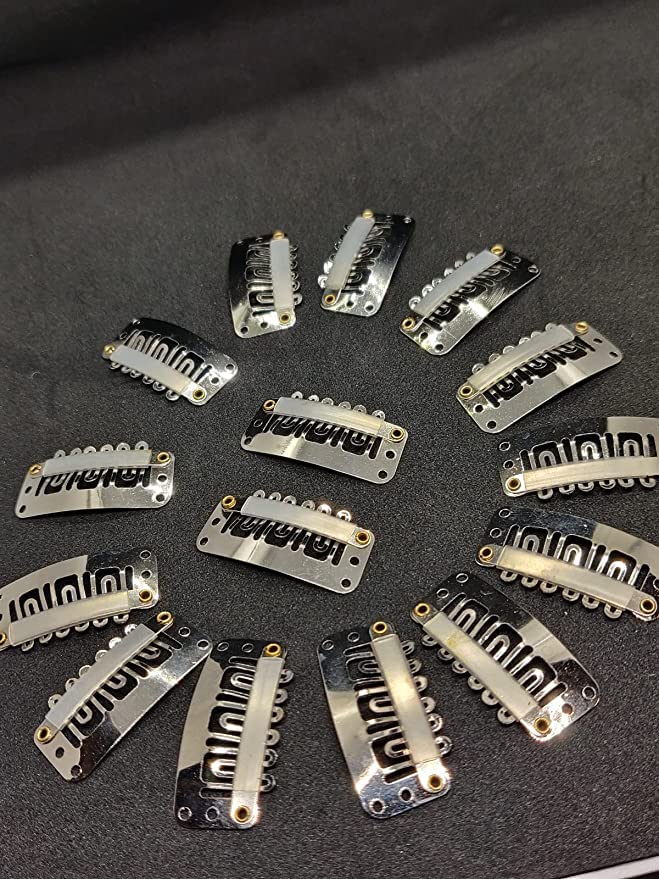 Stylazo U Shape Hair Extension Clips - 15pcs for Secure Bonding