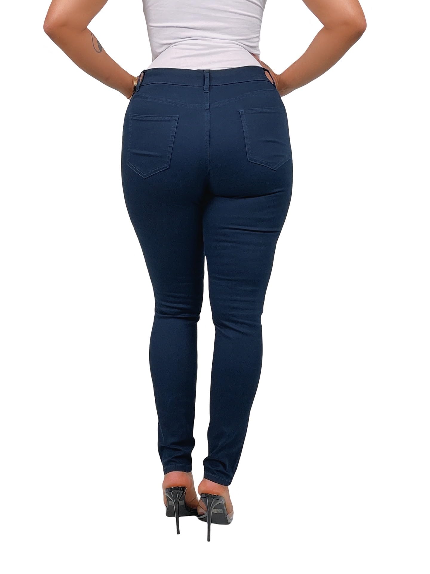 Junior Uniform Pants for Women - 5-Pocket Skinny Fit Stretch Pants with Cotton Spandex Blend | Comfortable & Durable for School, Work & Everyday Wear