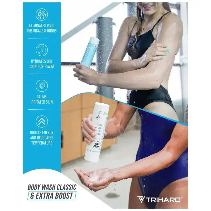 After Swim Body Wash - Chlorine & Salt Water Neutralizing Shower Gel for Swimmers | Post-Swim Hydrating & Refreshing Body Wash for Pool, Beach & Outdoor Activities
