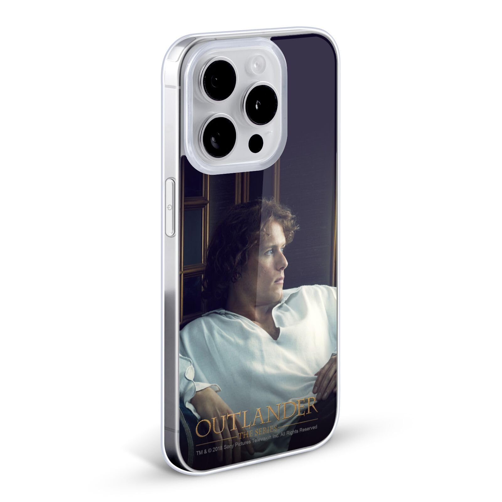 Official Outlander Jamie White Shirt Character iPhone 11 Pro Max Case - Soft Gel Phone Cover Compatible with Apple iPhone 11 Pro Max - Perfect for Fans, Cosplay, and Everyday Protection