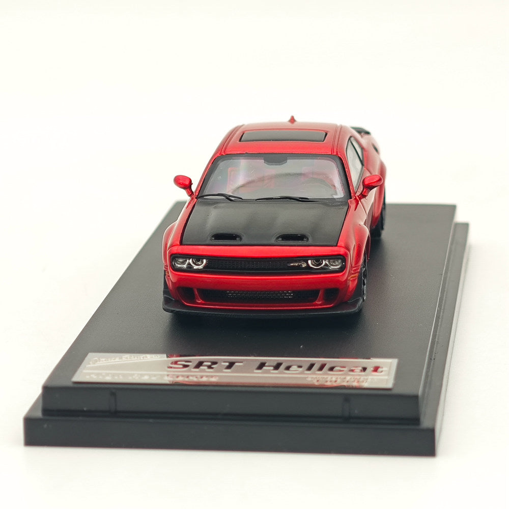 1:64 Scale SH Dodge SRT Hellcat Muscle Sports Diecast Model Car - Limited Edition Collectible Toy Vehicle (Red) - Perfect for Car Enthusiasts, Display Collections, and Gift Giving