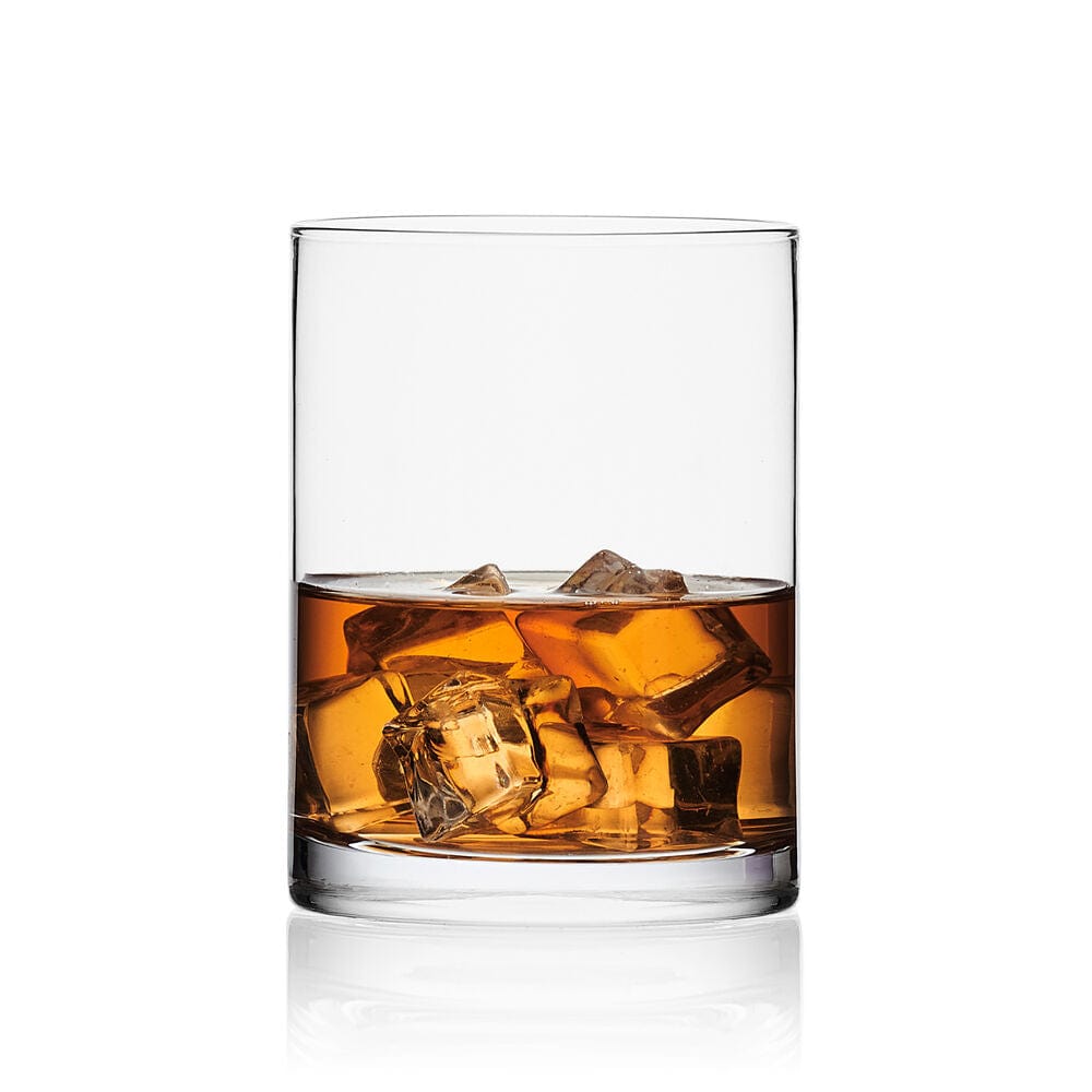 Premium Lana Set of 4 Double Old Fashioned Whiskey Glasses - Heavy Base Crystal Clear Drinking Glasses for Bourbon, Scotch & Cocktails - Perfect for Home Bars, Gifts & Entertaining