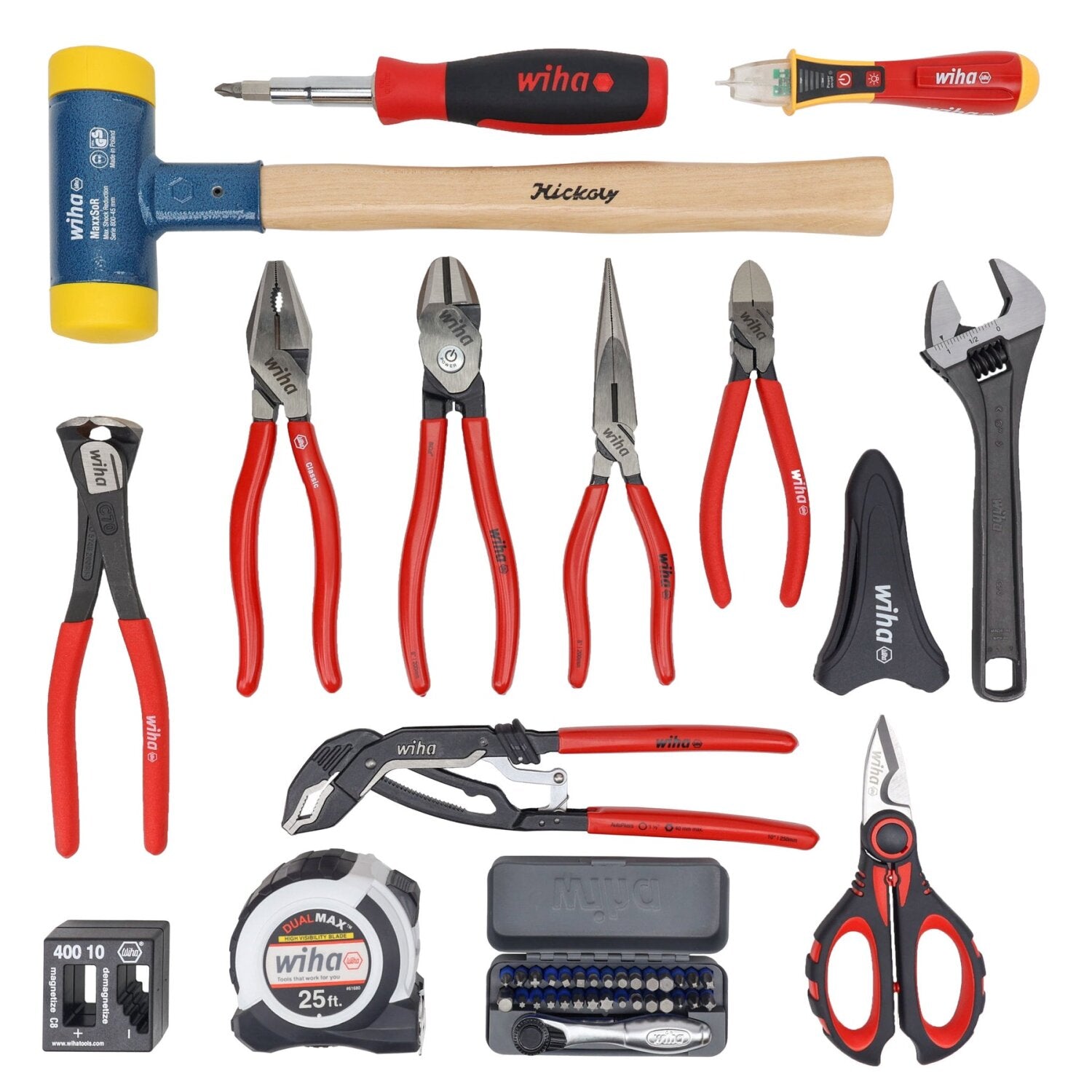 Wiha Tools 91873 Industrial MRO Tool Kit - 80 Piece Heavy Duty Backpack Set for Professional Mechanics & Electricians | Perfect for Workshop Repairs, Construction Sites & Automotive Maintenance