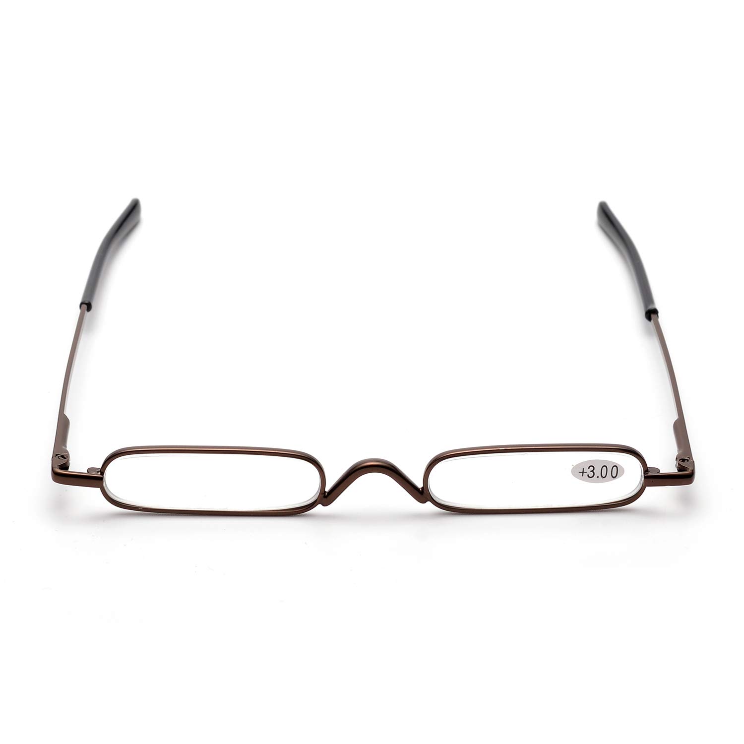 ZUVGEES Mini Compact Slim Reading Glasses - Lightweight Portable Readers with Pen Clip & Tube Case for Men Women - Perfect for Travel, Office, and Daily Reading
