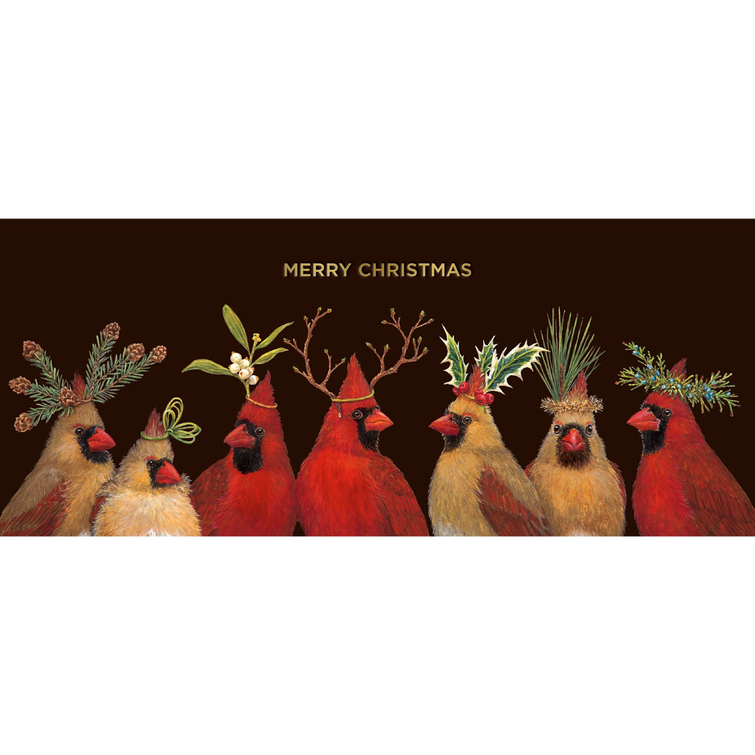 Christmas Cardinal Greeting Card with Gold Foil - Elegant Holiday Card for Christmas Wishes, Perfect for Family, Friends & Coworkers - Home Decor & Gift Giving