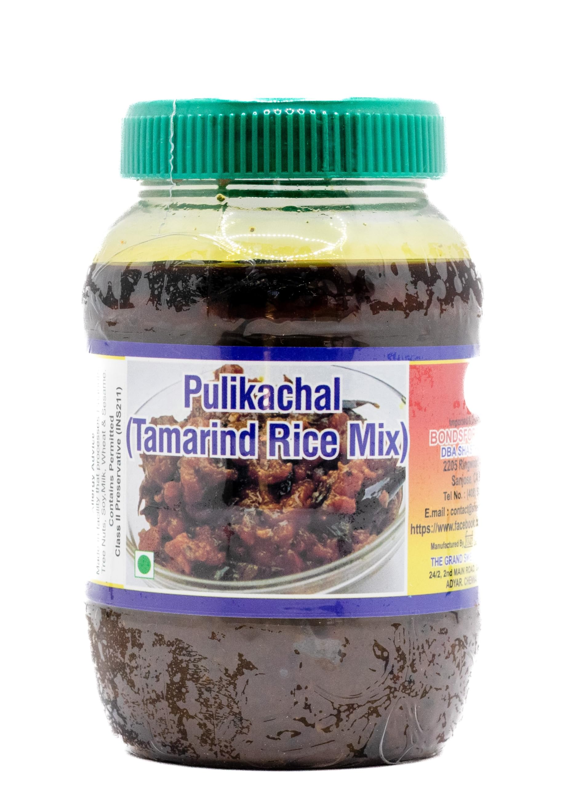 The Grand Sweets and Snacks (GSS) Authentic Pulikachal Tamarind Rice Mix - 2 Pack (500g Each) | Traditional South Indian Spice Blend for Quick Meals, Lunch Box & Party Snacks