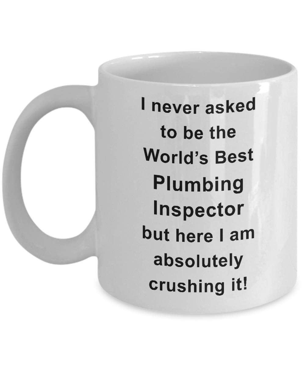 Plumbing Inspector Gifts - Unique Ceramic Coffee Mug for Plumbing Inspectors | Funny Tea & Coffee Cup for Plumbing Professionals | Perfect Office Desk Gift for Plumbers & Inspectors