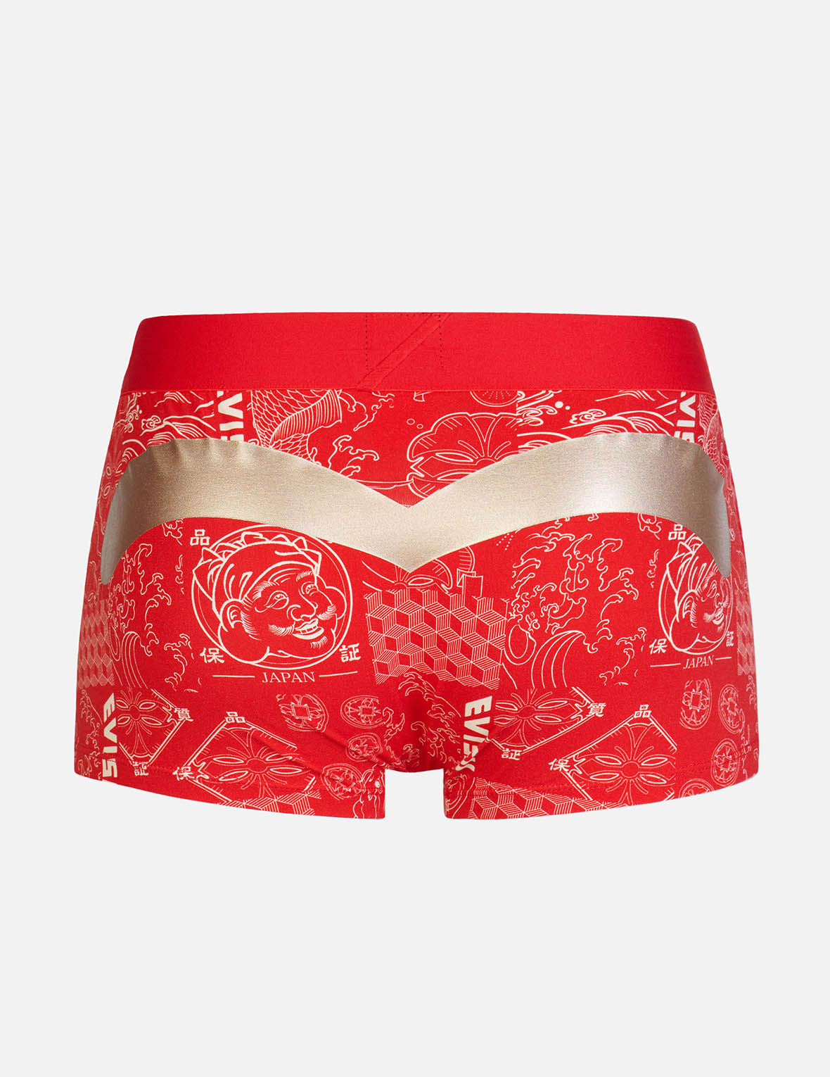 Japanese Pattern Print Swim Trunks - Stylish Allover Design for Men's Beachwear, Poolside Lounging & Summer Vacations