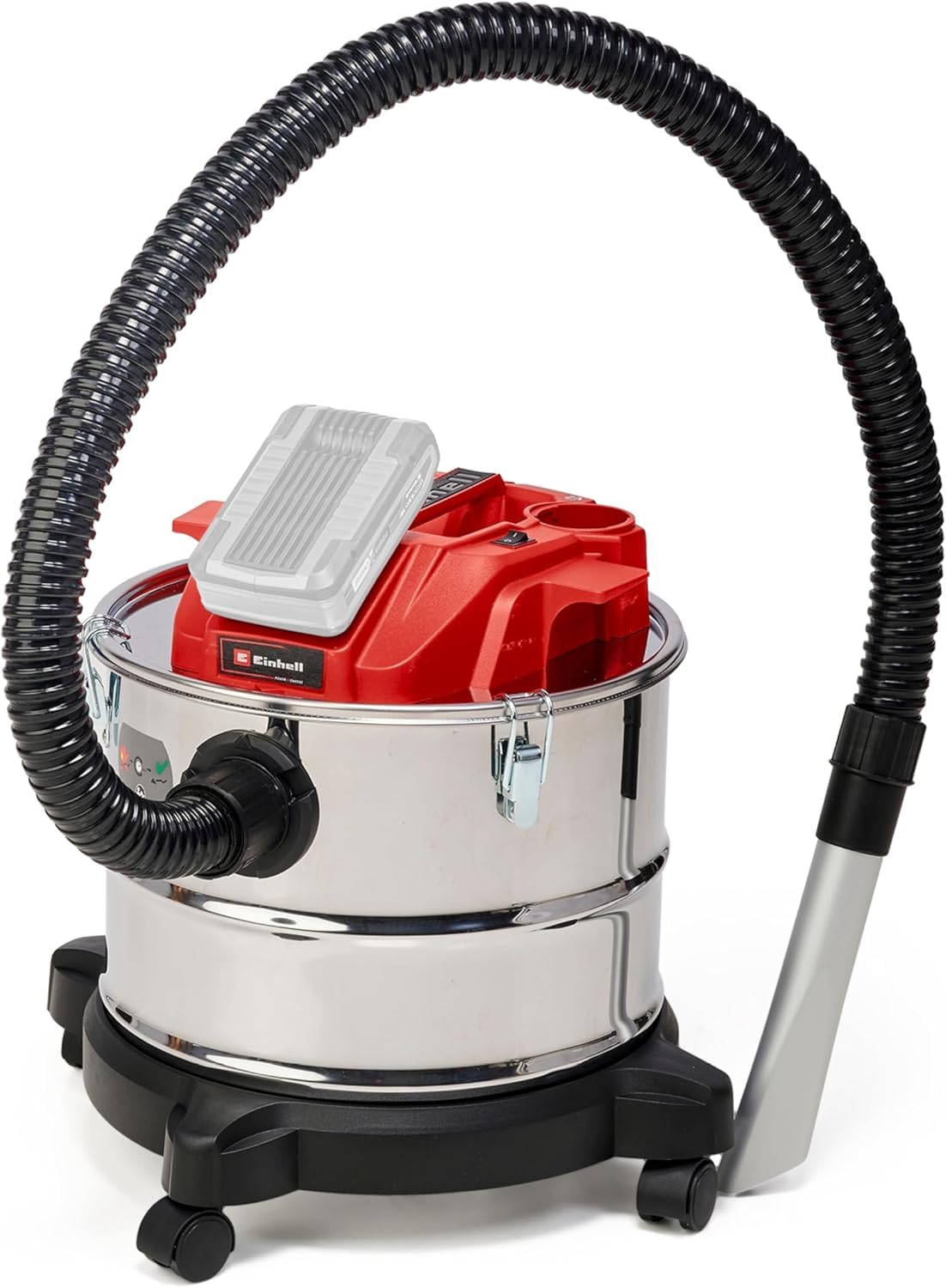 Einhell TE-AV 18/15 Li C-Solo PXC Cordless Ash Vacuum Cleaner - 100 mbar Suction, 15L Collection Tank, Li-ion Battery (Battery & Charger Not Included) - Ideal for Fireplaces, Grills, and Wood Stoves