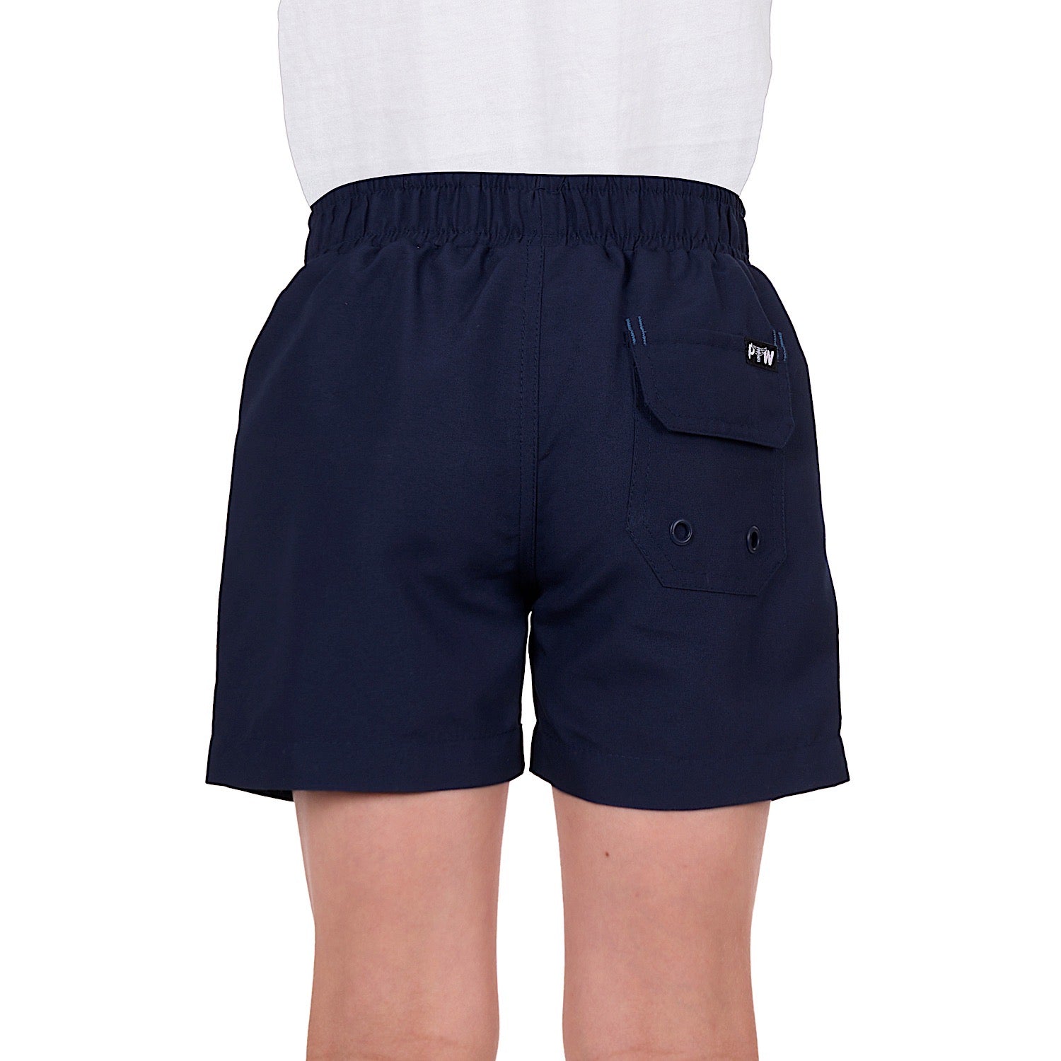 Premium Boys' Swim Trunks - Quick-Dry Navy Blue Boardshorts for Swimming, Surfing & Beach Activities