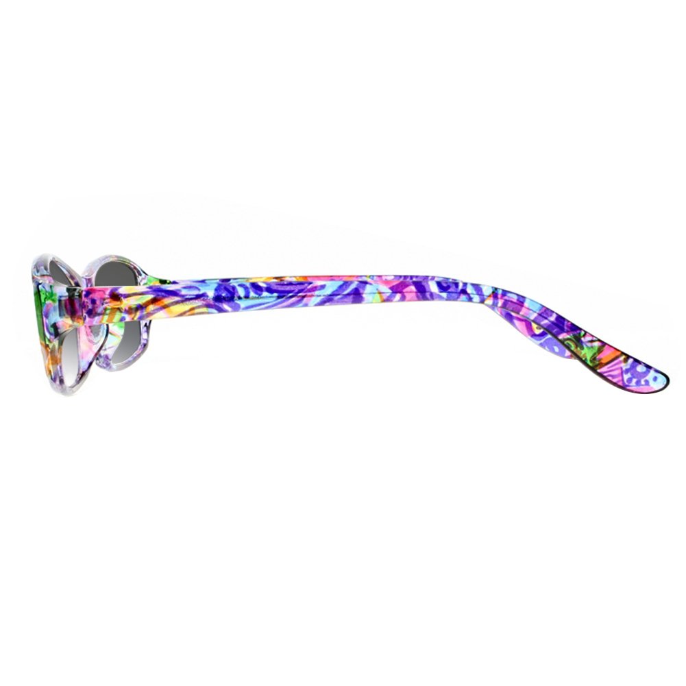 Women's Rainbow Cyan Transition Photochromic Reading Glasses - Lightweight UV Protection Bifocal Sunglasses for Outdoor Reading & Driving (Perfect for Beach, Travel & Daily Use)