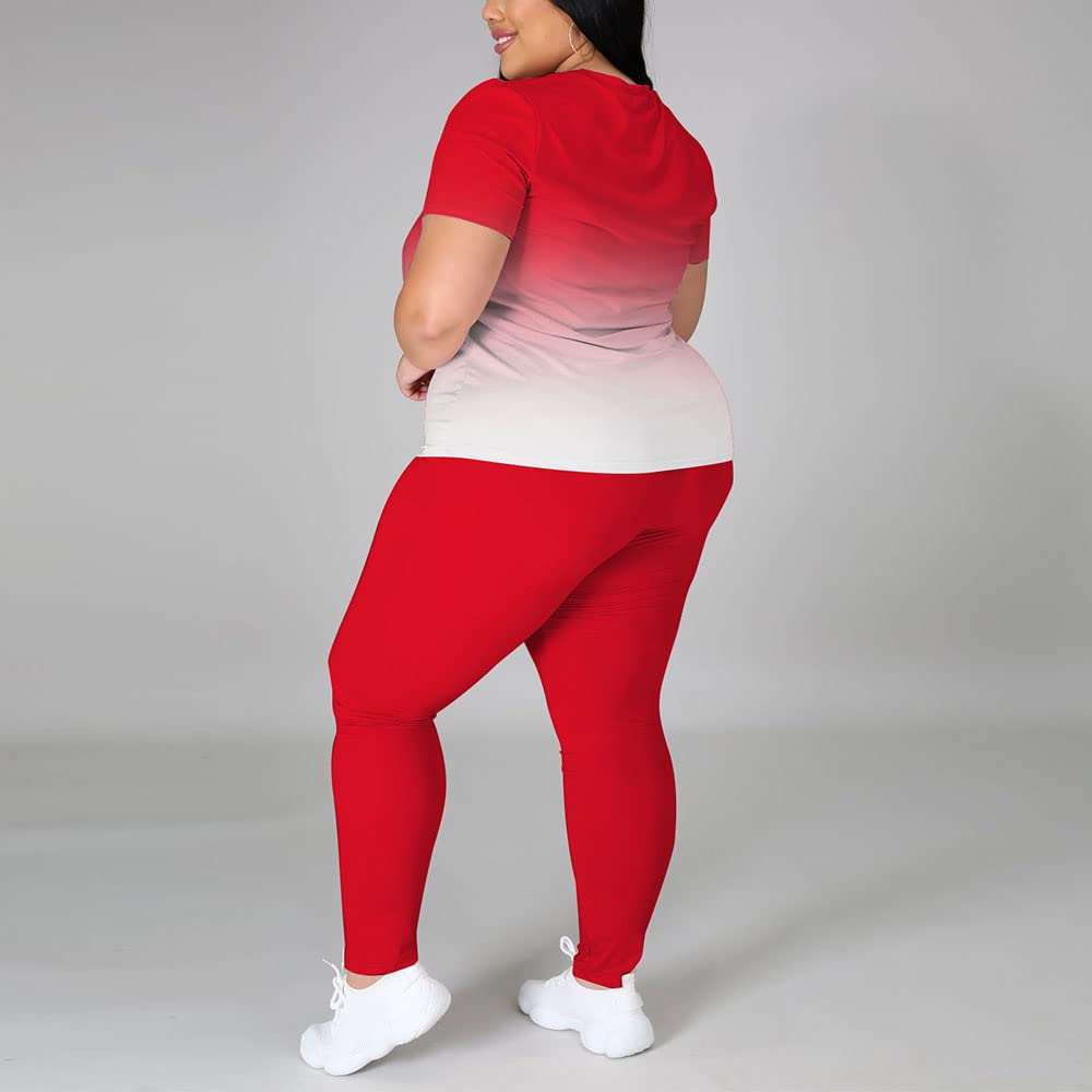PINSV Plus Size Women's 2-Piece Outfit Sets (1X-5X) - Comfortable & Stylish Casual Wear for Work, Travel & Everyday Fashion