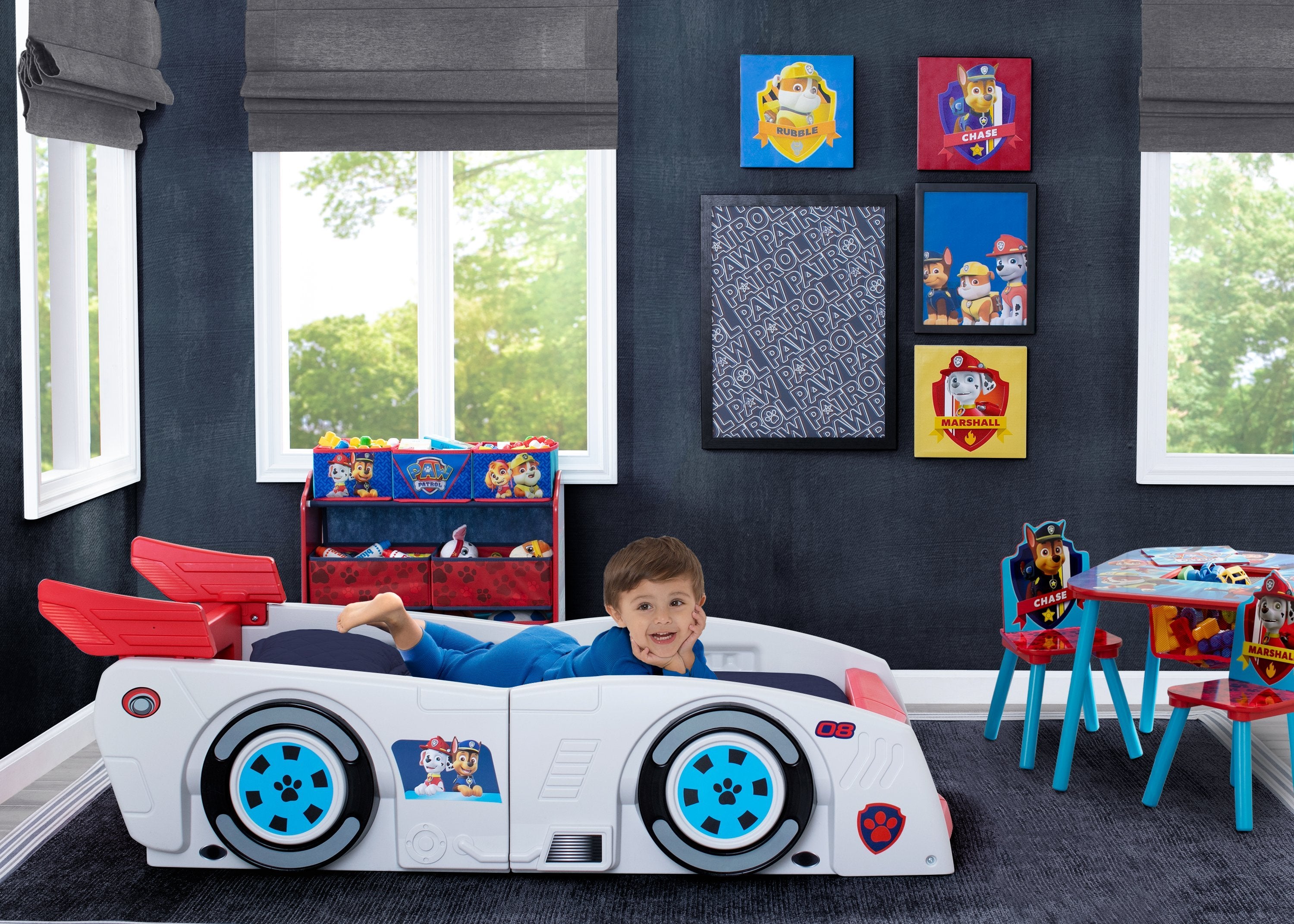PAW Patrol Toddler and Twin Car Bed for Kids - Fun Themed Bedroom Furniture for Boys and Girls - Perfect for Playtime and Nap Time