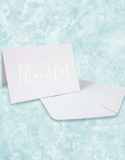 I'm So Thankful Note Cards - Elegant Thank You Cards for All Occasions - Perfect for Thanksgiving, Holidays, Birthdays & Appreciation Gifts