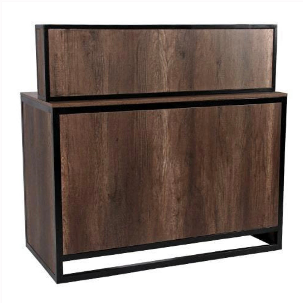Premium Craftsman Reception Desk - Handcrafted Wood Office Furniture for Professional Spaces | Perfect for Hotels, Corporate Lobbies & Clinic Waiting Areas