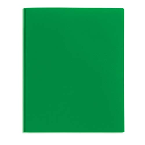 Office Depot 3-Prong Poly Folder - Letter Size Green for School & Office