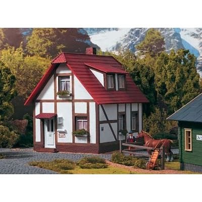 KING'S HOUSE HALF TIMBERED - Premium Wooden House Model for Collectors & Home Decor | Perfect for Christmas Villages, DIY Crafts & Gift Giving
