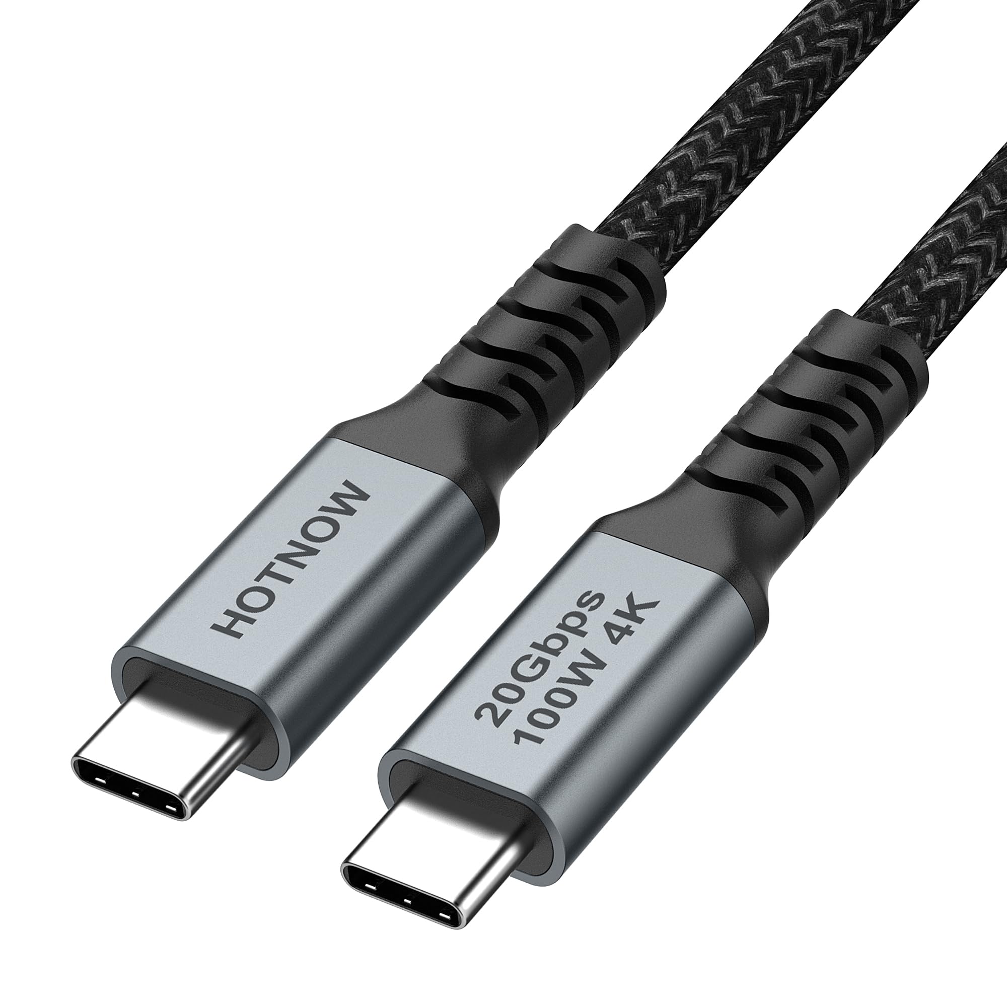 Premium USB C to USB C Cable 0.5M (1.6ft) - 20Gbps USB 3.2 Gen 2x2 Fast Charging & 4K Video Transfer - 100W PD Compatible with MacBook, iPad Pro, Samsung Galaxy - Perfect for Home Office & Travel Accessories