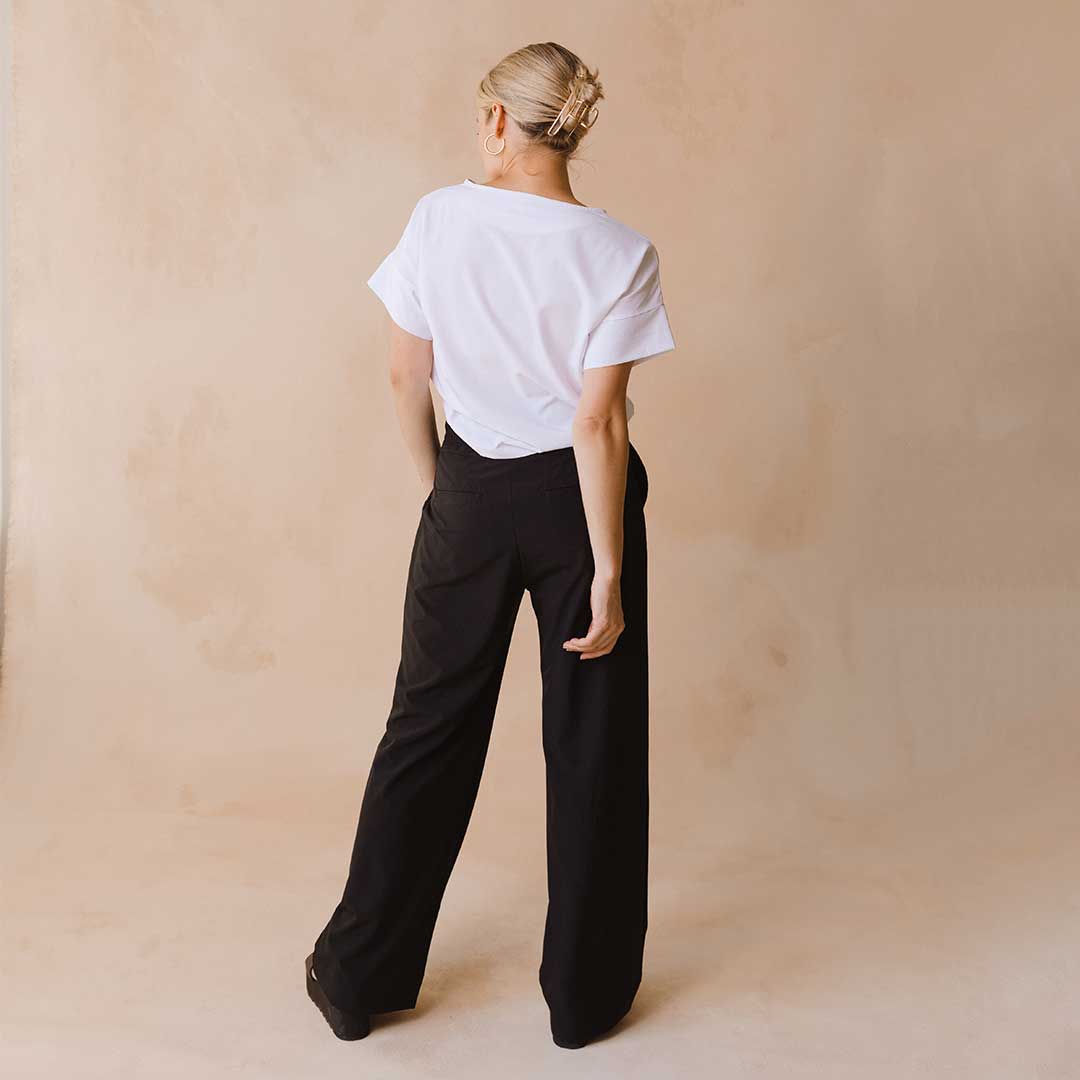 Audrey Women's Classic Black Dress Pants - Perfect for Office, Business & Formal Occasions