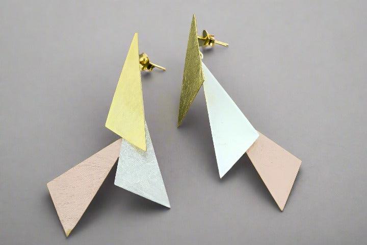 Asteria Stud Earrings for Women - Sterling Silver, Gold & Rose Gold - Perfect for Everyday Wear, Parties & Gifts