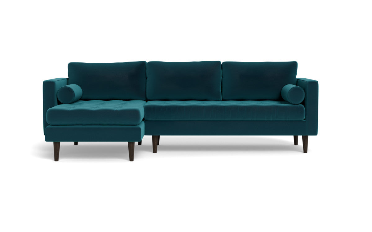 Ladybird 102 Left Chaise Sectional Sofa - Modern L-Shaped Couch with Chaise Lounge, Soft Fabric Upholstery, Comfortable Living Room Furniture for Small Spaces, Apartments & Home Theater Seating