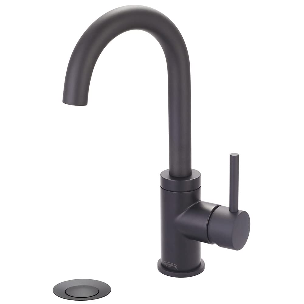 3MT180 Polished Chrome Motegi Deck Mounted Bathroom Faucet - Matte Black Finish for Modern Vanity Sinks | Perfect for Bathroom Renovation & Home Upgrade