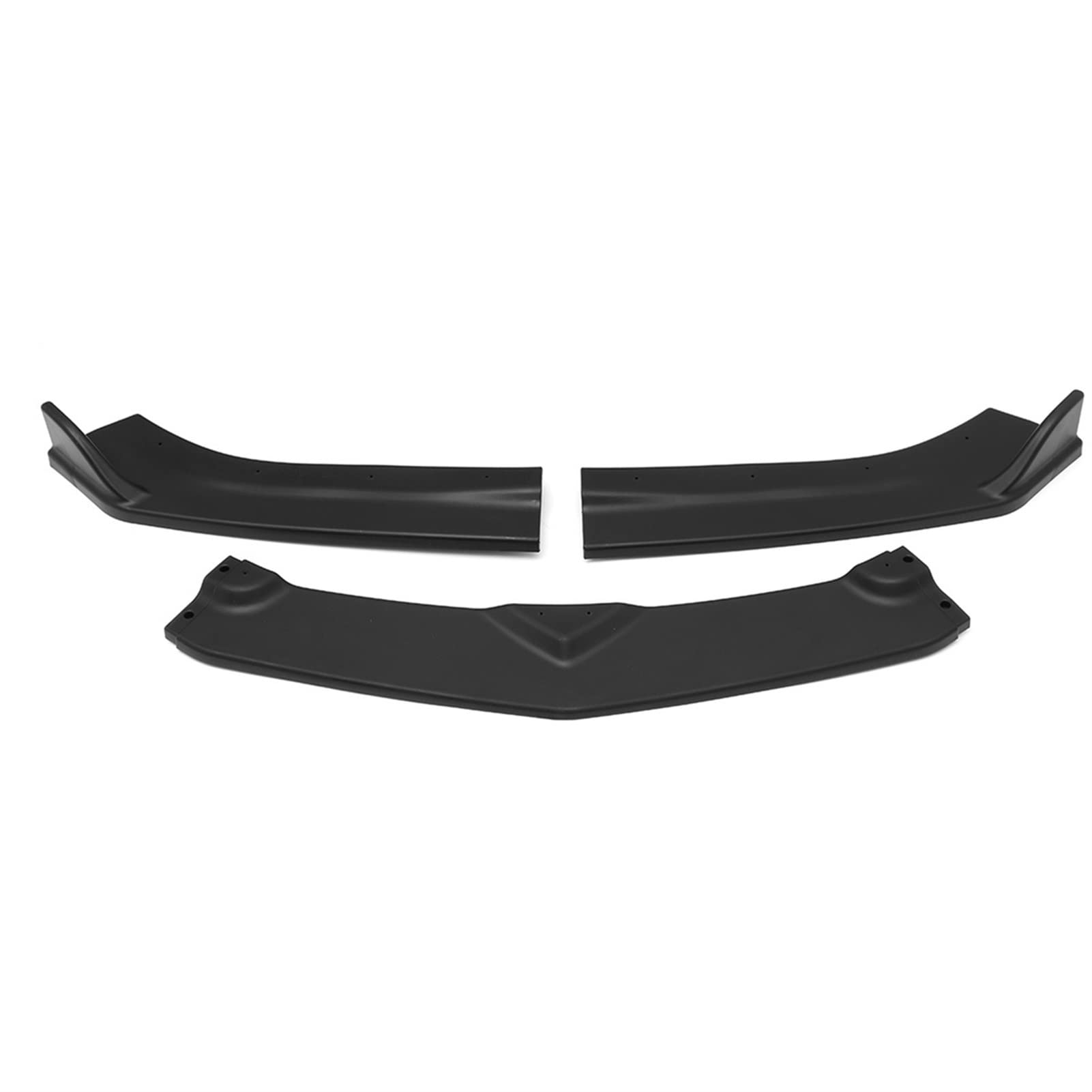 DXBO 3Pcs Matte Black Car Front Bumper Lip Spoiler Splitters Body Kit - Compatible with Chevy Camaro 2015-2018 | Enhances Aerodynamics & Sporty Look | Perfect for Racing, Car Shows & Street Performance