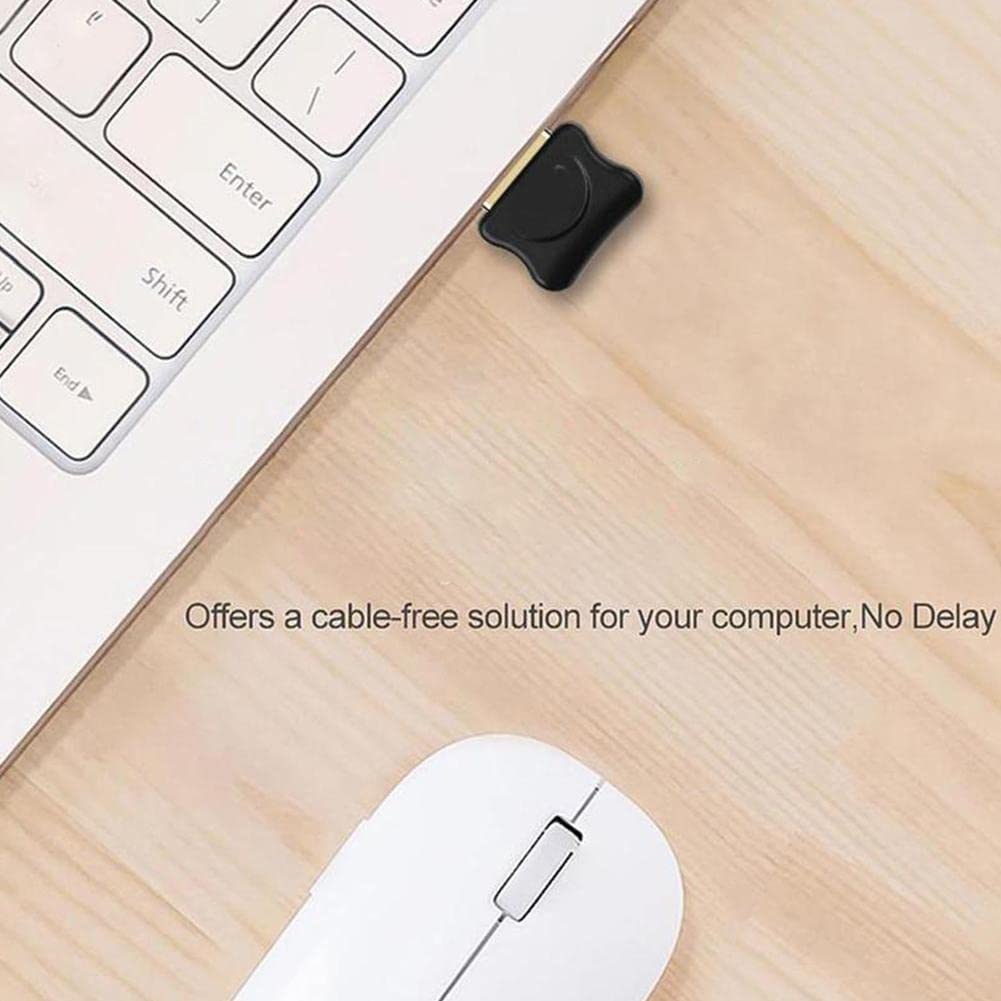 5.0 Bluetooth USB Adapter - Wireless Audio Transmitter & Receiver for PC/Laptop/Printer - Compatible with Headphones, Speakers & More | Home Office & Gaming Use