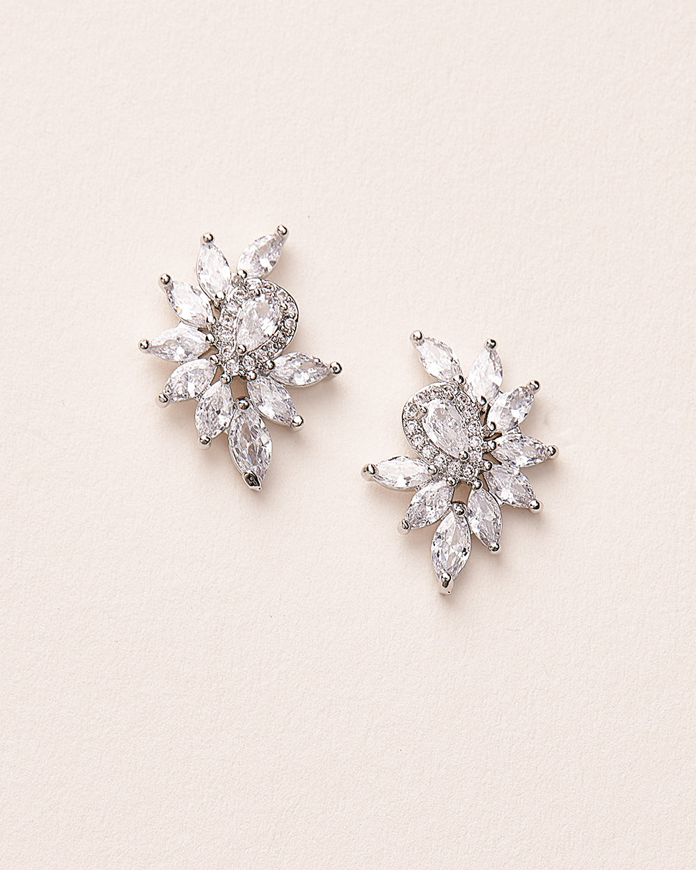 Tallulah CZ Cluster Stud Earrings - Sparkling Cubic Zirconia Fashion Jewelry for Women | Perfect for Parties, Weddings & Everyday Wear