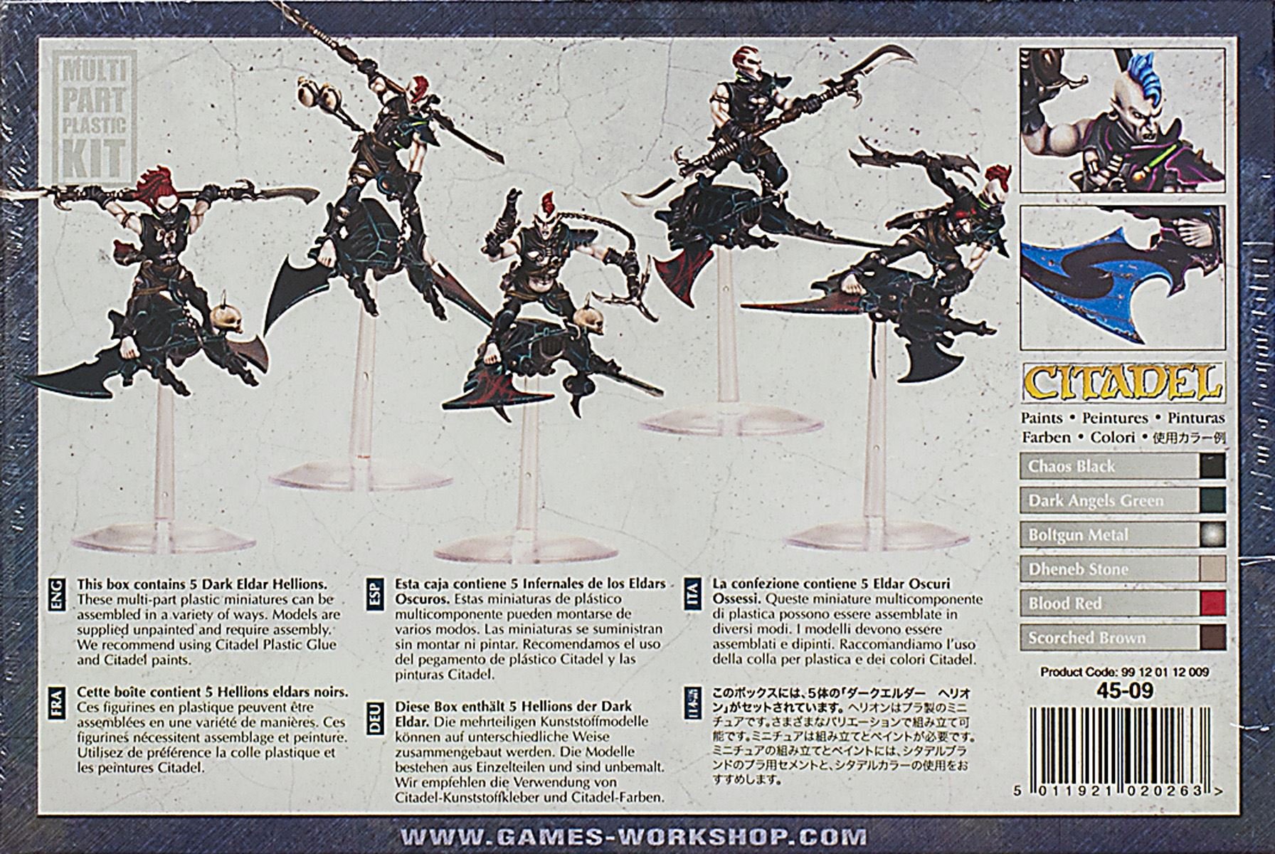 Games Workshop Dark Eldar Hellions Miniature Set - Warhammer 40K Tabletop Wargaming Models for Collectors & Painters - Perfect for Battles & Display