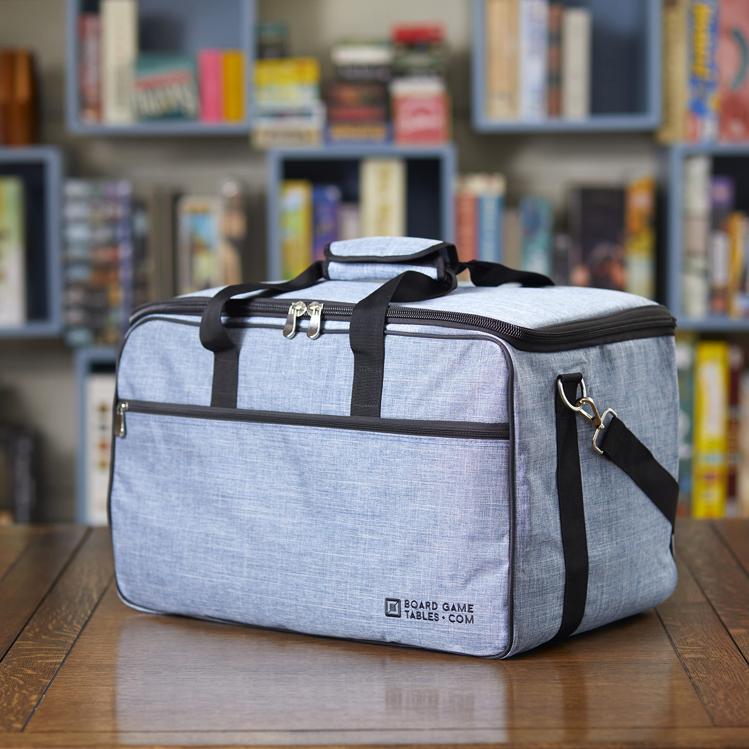 Premium Board Game Bag - Waterproof & Padded Storage Backpack with Adjustable Shoulder Straps & Luggage Slip - Perfect for Travel, Game Nights & Conventions