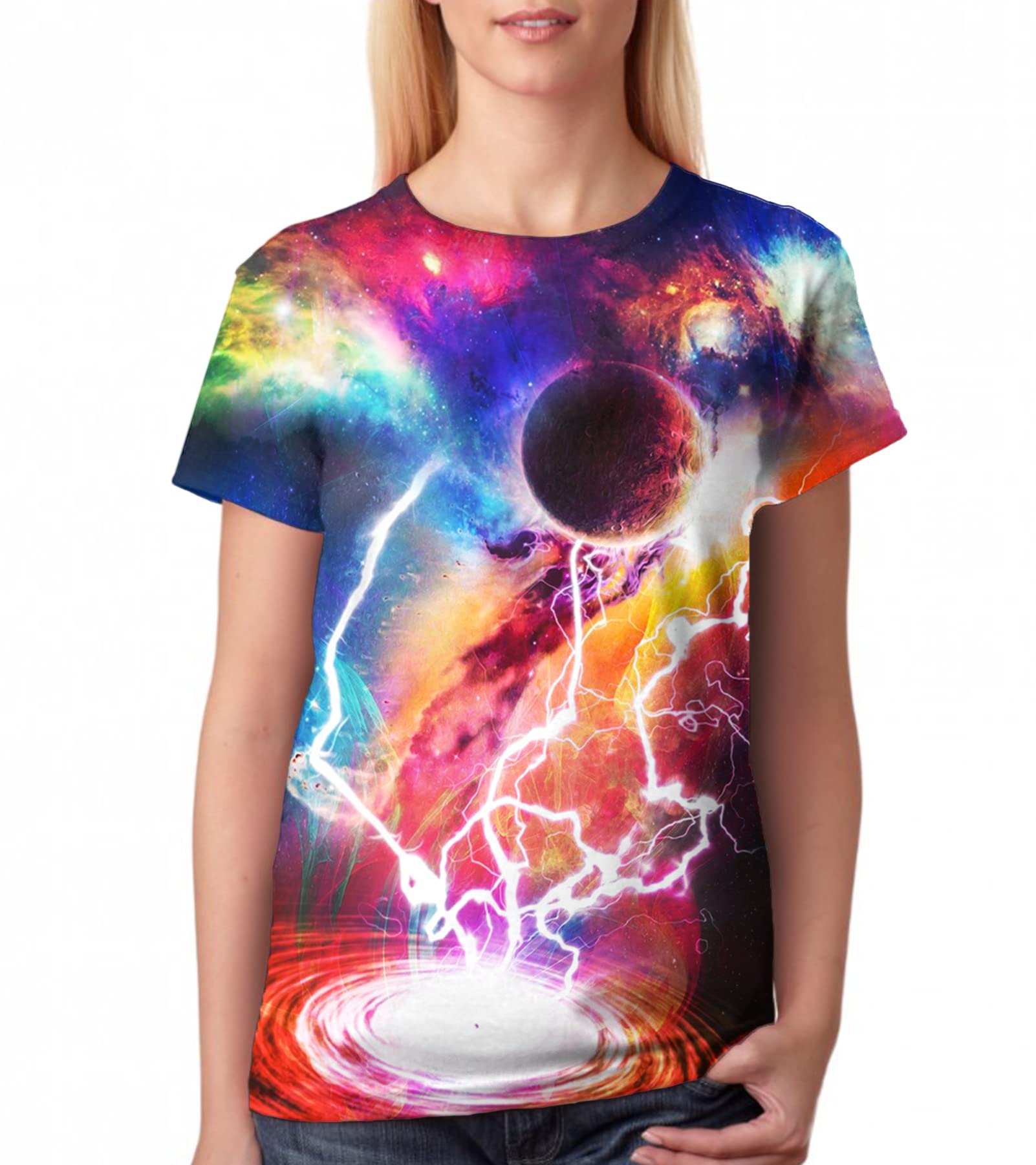 SYAIMN Unisex 3D Printed Graphic T-Shirt - Funny Colorful Summer Tee for Men & Women | Casual Wear, Street Fashion, Gift Idea