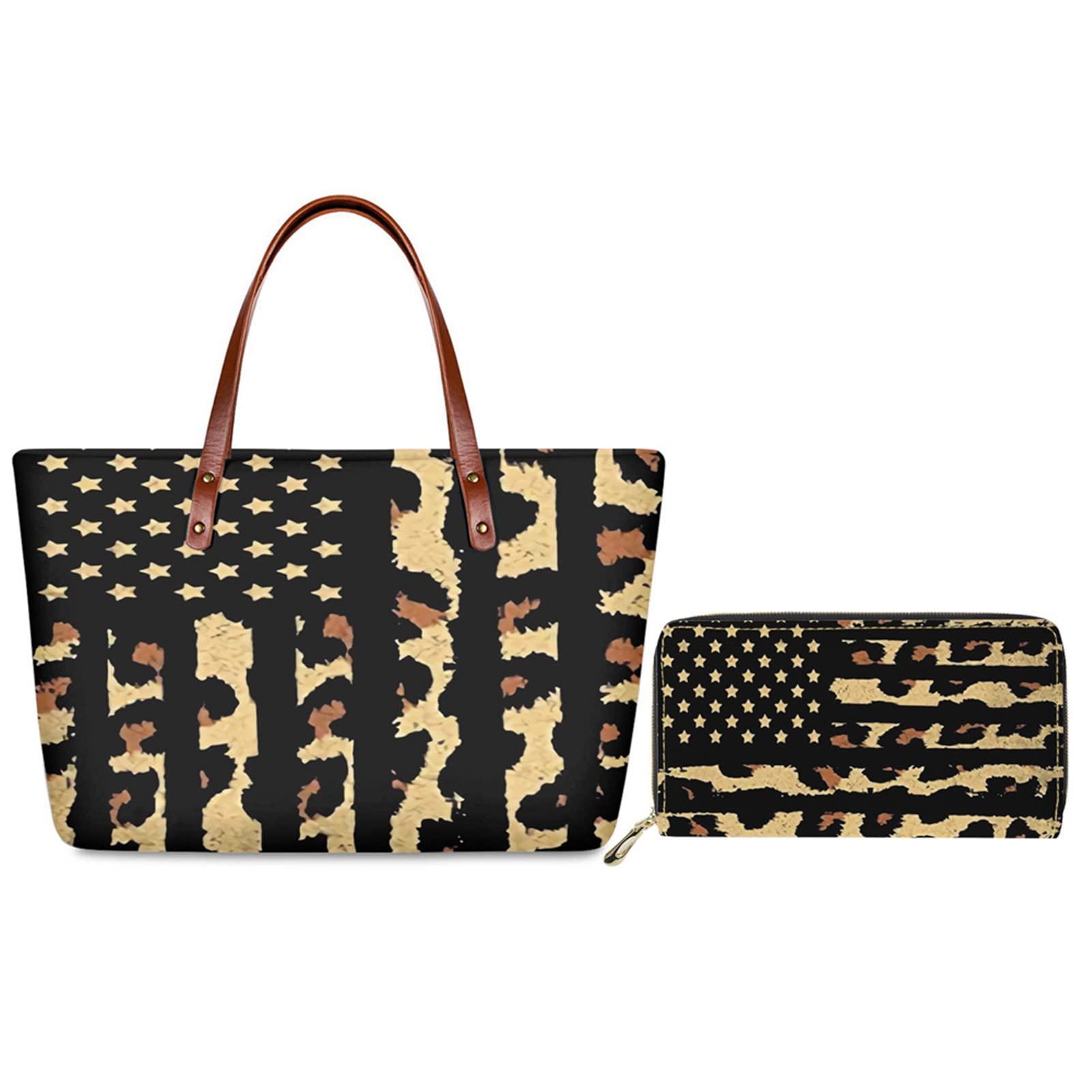 Stylish Coloranimal Cute Animal Print Women's Tote Bag - Large Crossbody Handbag with Top Handle, Long Purse & Wallet - Perfect Gift for Work, Travel & Shopping