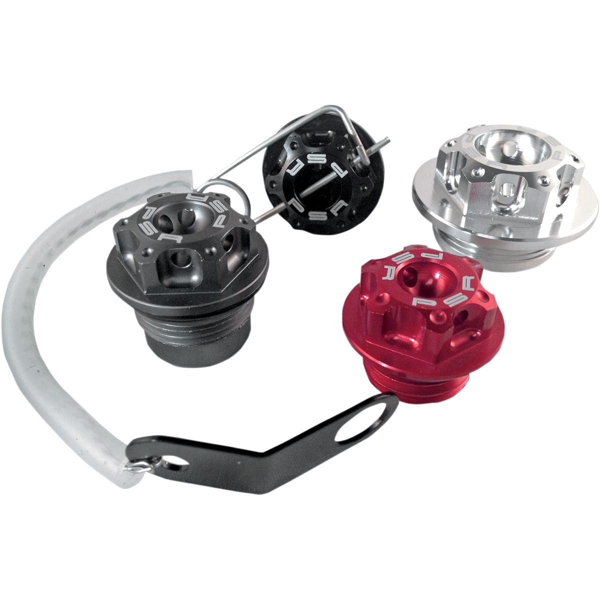 Power Stands Racing Oil Filler Cap Kit - M20 x 2.5 Thread Size - High Performance Black Aluminum Replacement for Cars & Motorcycles - Perfect for Engine Upgrades & Racing Applications