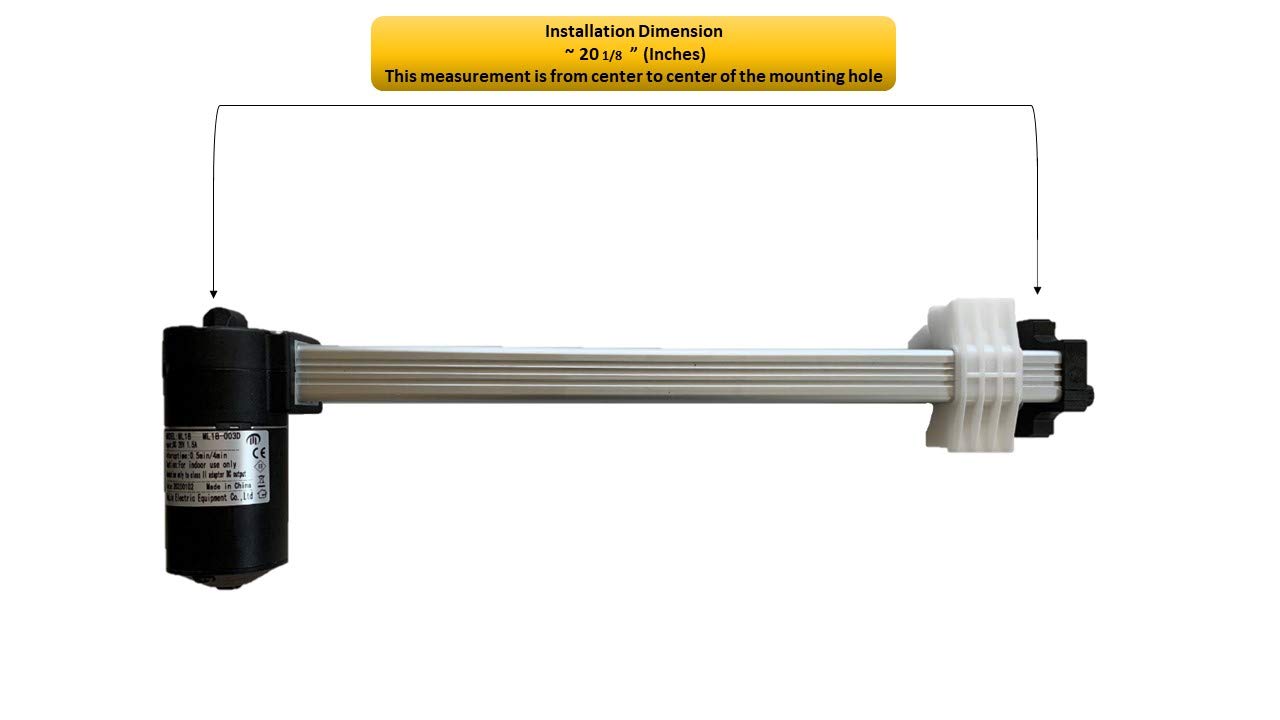 Mulin ML18-003 Power Recliner Motor Replacement - 12V Linear Actuator with Cord for Sofa, Lift Chair, Couch & Massage Seat - Durable Bed Adjustable Mechanism (Perfect for Home Theater Seating & Elderly Mobility Assistance)