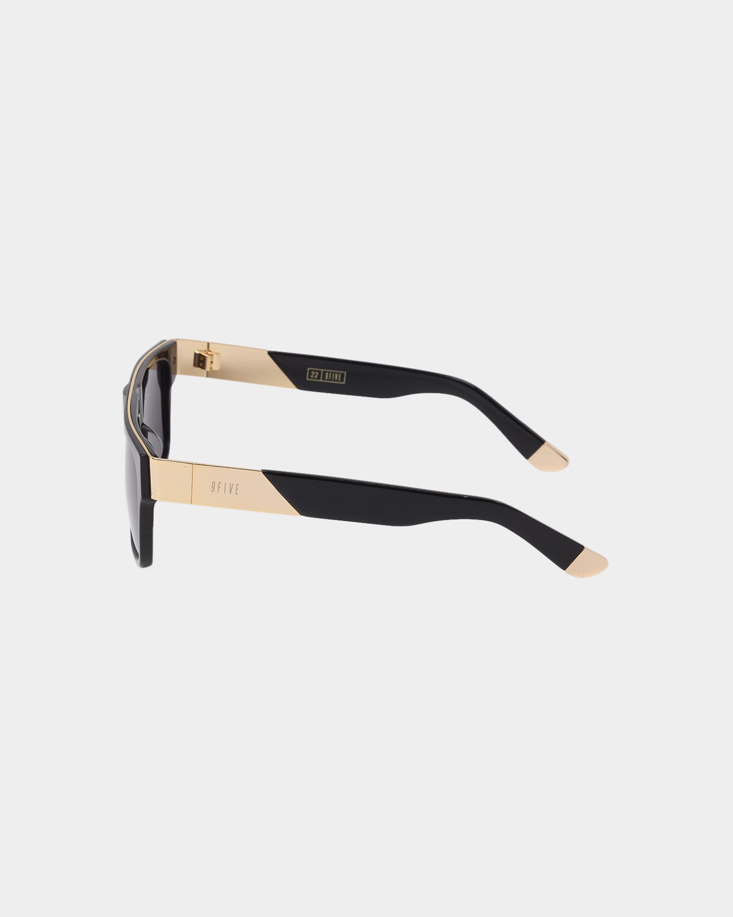 22 Black/Gold Polarized Sunglasses for Men & Women - UV Protection, Fashionable & Lightweight - Perfect for Driving, Beach & Outdoor Activities
