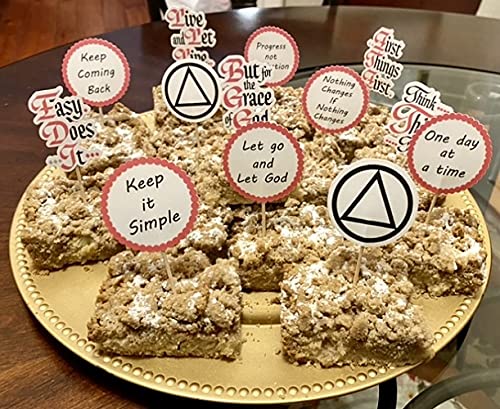 1 Year Sobriety Cake Topper - AA Recovery Celebration Decor for Anniversary Cakes - Perfect for Milestone Celebrations & Addiction Recovery Support