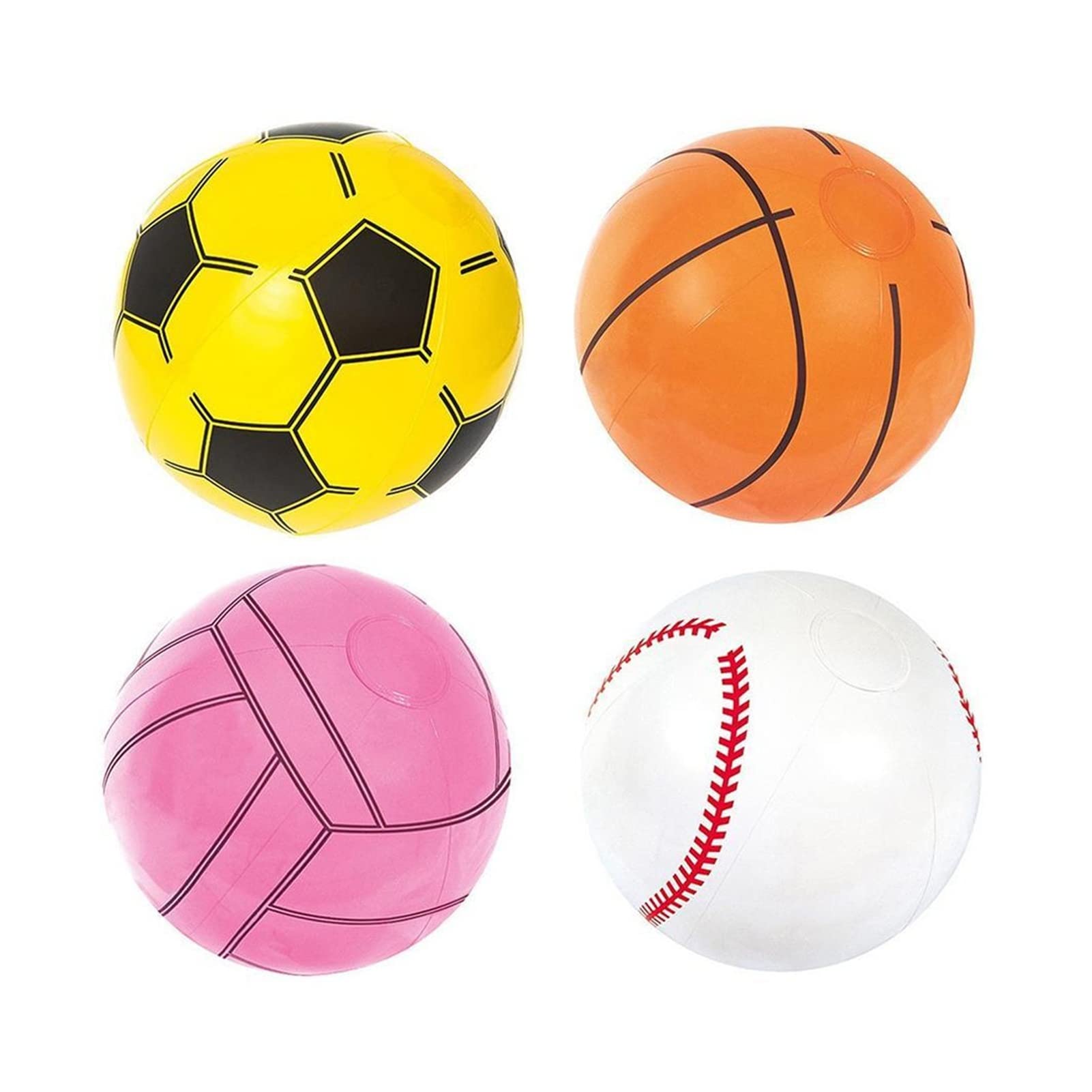 PVC Nylon Mesh Water Ball Set - Summer Fun Volleyball & Handball for Pool, Beach, and Backyard - Outdoor Water Toys for Adults and Kids (22.7.20, Color A)