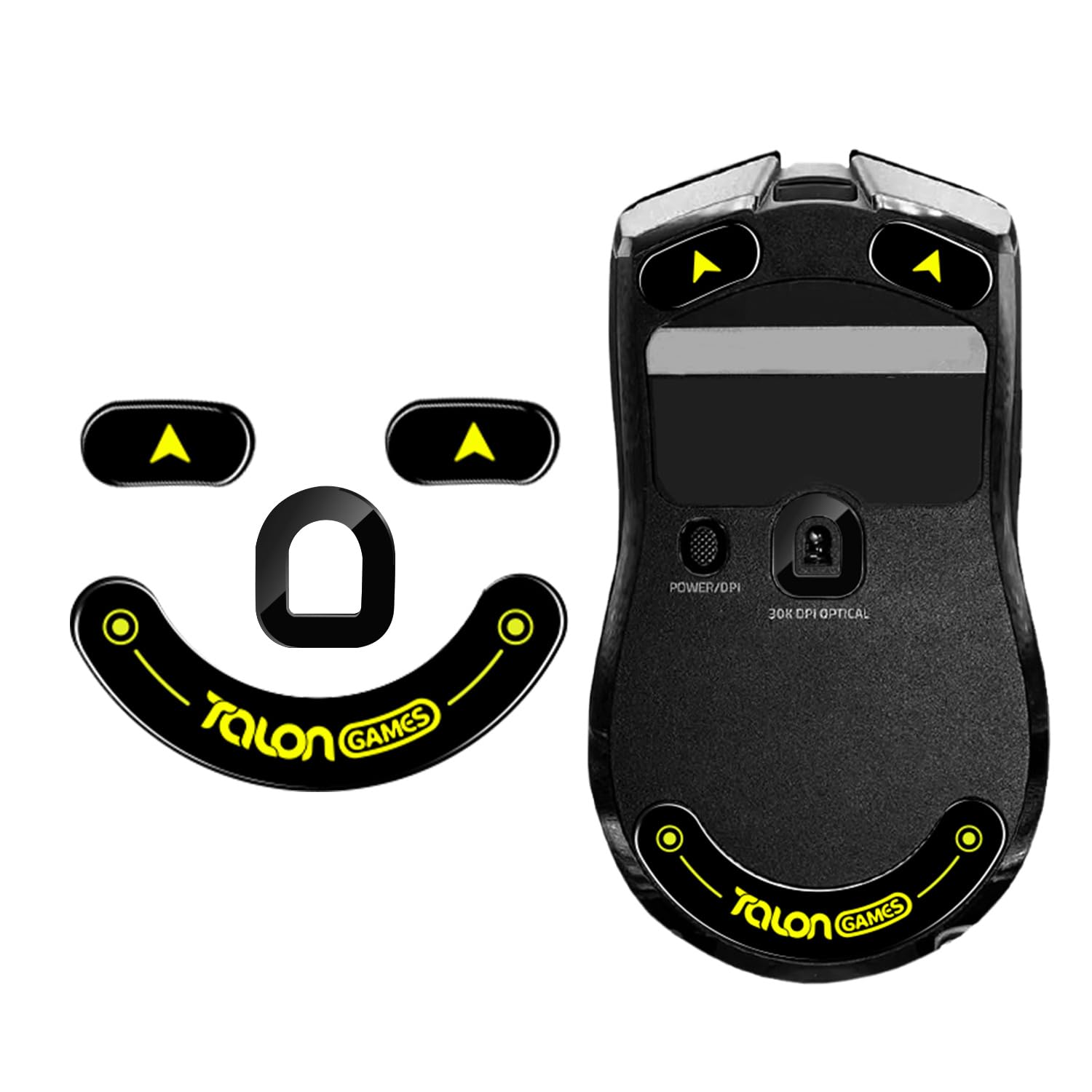 Premium Curved Edge Glass Mouse Feet Skates for Razer Viper V2 Pro - Ultra Strong & Super Smooth Glide - Durable Replacement Feet for Enhanced Gaming Performance - Perfect for FPS, MOBA, and Esports Gaming