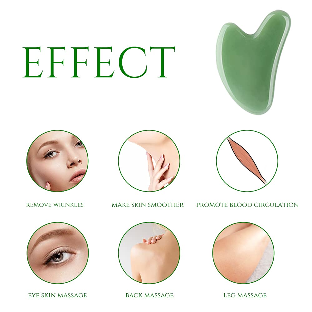 2 Pack Gua Sha Massage Tools - Pink & Green Facial and Body Scraping Stones for Acupressure Therapy, Muscle Relaxation, Fine Lines & Wrinkle Prevention | Perfect for Self-Care, Spa Days & Holistic Skincare Routines