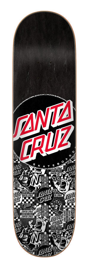 Santa Cruz Flier Collage Dot 7-Ply Birch Skateboard Deck - Durable & Lightweight for Street & Park Skateboarding